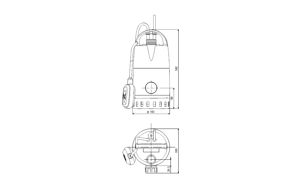 GRUNDFOS Tauchmotorpumpe Unilift CC9 - A1 Art. 96280970
