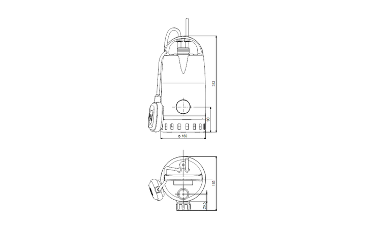 GRUNDFOS Tauchmotorpumpe Unilift CC9 - A1 Art. 96280970