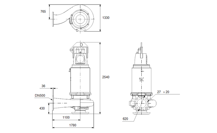 GRUNDFOS Tauchmotorpumpe S3.135.500.1250.8.72L.C.488.G.EX.D.61H Art.97686055