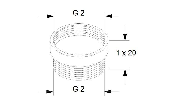 GRUNDFOS Mechanisches Zubehör Adapter A9 2"x2" PN 10 Art. 535048