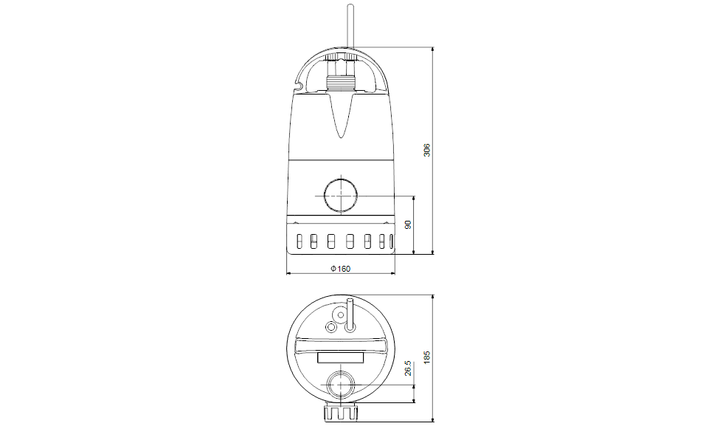 GRUNDFOS Tauchmotorpumpe Unilift CC7 - M1 Art. 96280967