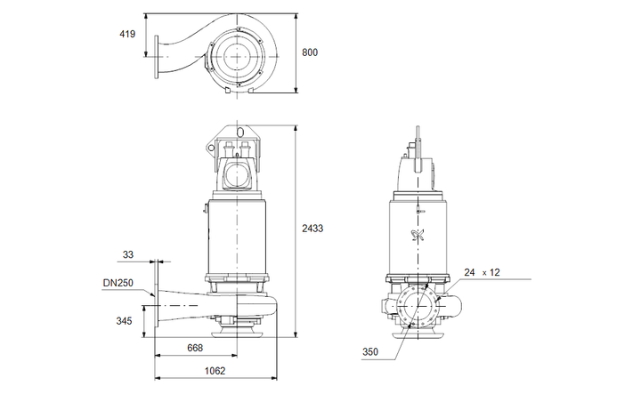 GRUNDFOS Tauchmotorpumpe S2.100.250.1250.6.72H.C.487.G.N.D.61G Art.97685852