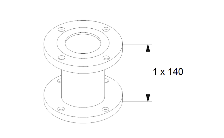 GRUNDFOS Mechanisches Zubehör ZUM VERGLEICH HINZUFÜGEN TEILEN Adapter A80-140 DN 80 PN 6 Art. 569927