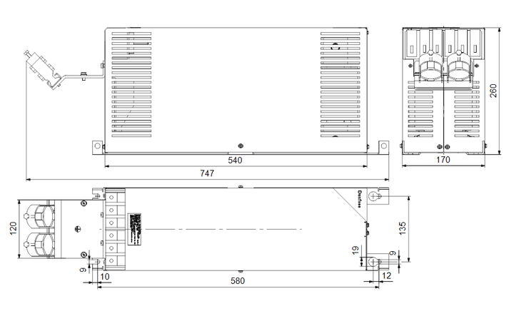 GRUNDFOS Elektrisches Zubehör Sine-wave filter Art. 96755032