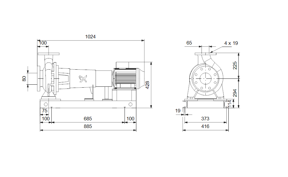  GRUNDFOS Normpumpe NK 65-200/219 Art. 96595106