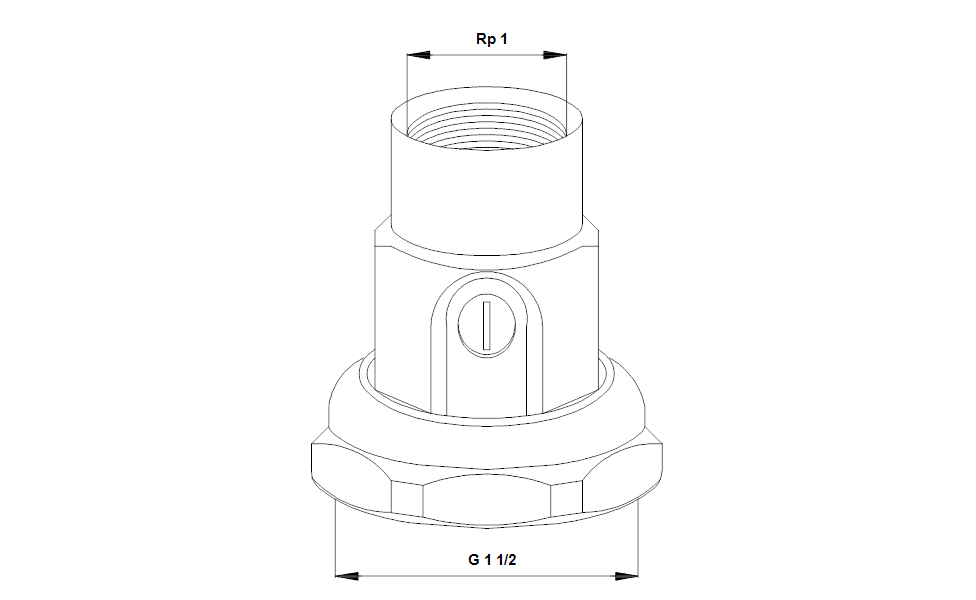 GRUNDFOS Mechanisches Zubehör Anschlussstück mit Kugelventil Art. 519806