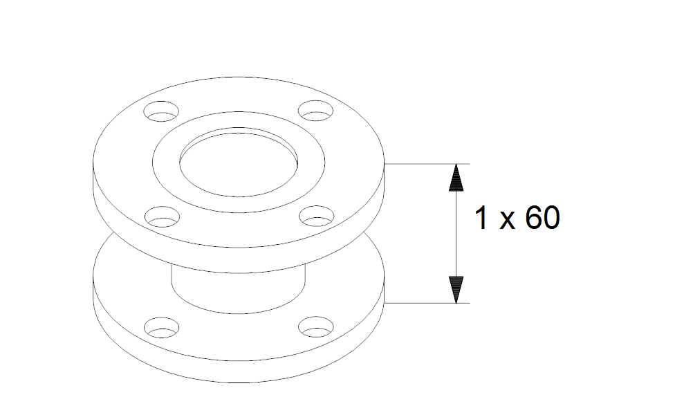 GRUNDFOS Mechanisches Zubehör Adapter A50-60 DN 50 PN 16 Art. 549824