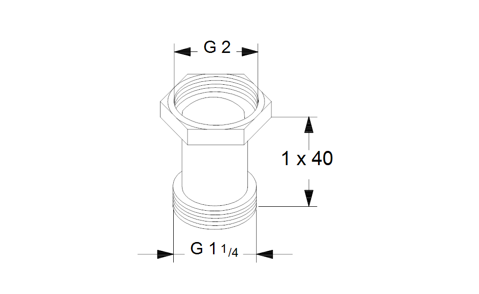 GRUNDFOS Mechanisches Zubehör A 24 G, Verlängerungssatz Art. 96436559