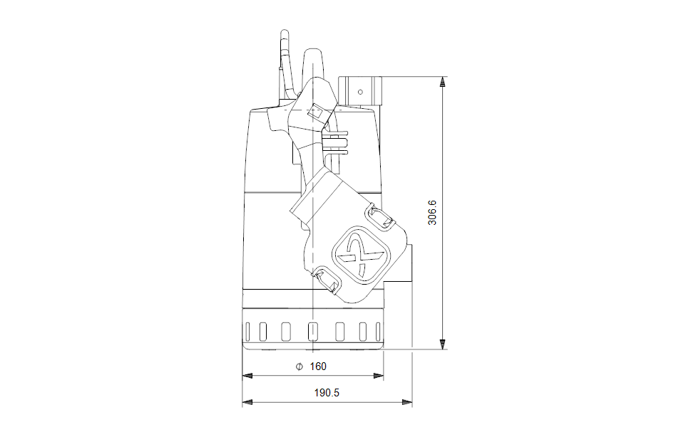 GRUNDFOS Tauchmotorpumpe Unilift CC7 - AG1 Art. 98624463