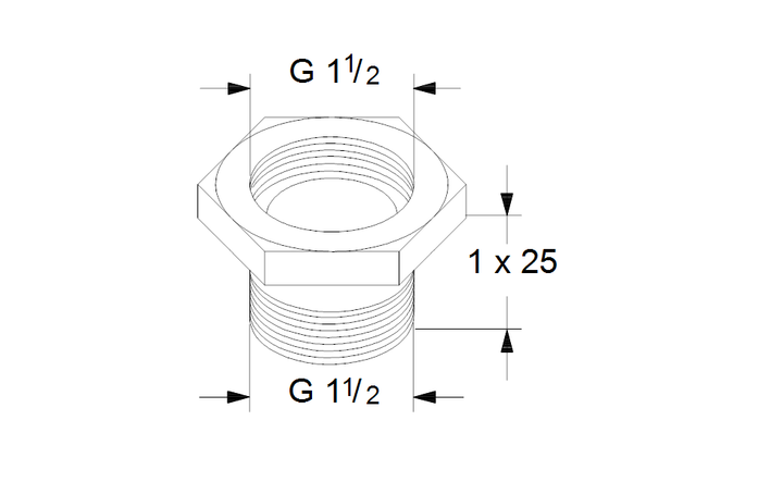 GRUNDFOS Mechanisches Zubehör Adapter A5 1 1/2"x1 1/2" PN 10 Art. 535044