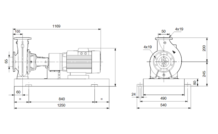 GRUNDFOS Normpumpe NKE 50-200/210 Art. 96600622