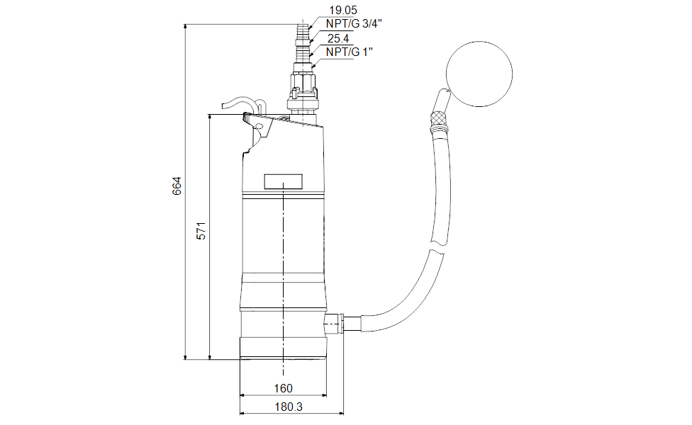 GRUNDFOS UNTERWASSERPUMPEN SBA 3-45 AW Art. 92713101