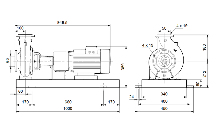GRUNDFOS Normpumpe NKE 50-125/111 Art. 96600539