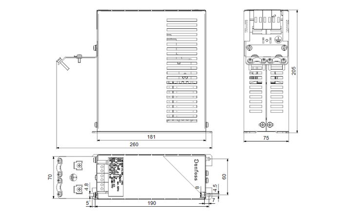 GRUNDFOS Elektrisches Zubehör Sine-wave filter Art. 96754972
