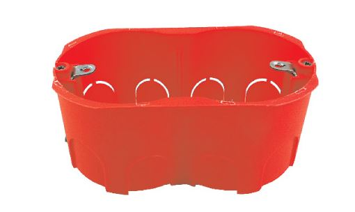 Monirom Hohlwand-Gerätedose 3 Module für Gipskarton, 70 x 115 mm