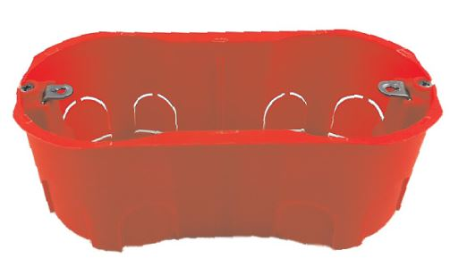 Monirom Hohlwand-Gerätedose 4 Module für Gipskarton, 70 x 140 mm