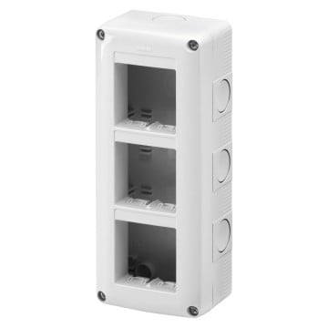 Gewiss Aufputzgehäuse vertikal für Geräte, 6 Module (2 x 3), IP40
