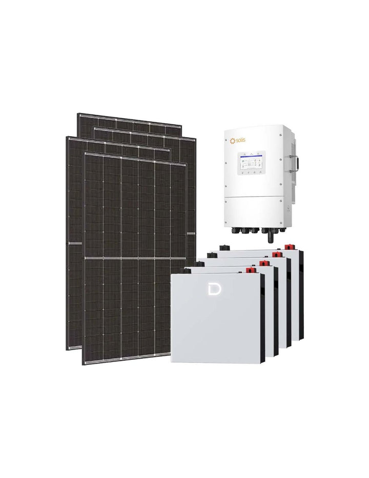 Dreiphasen Photovoltaik-Kit 15470W Wechselrichter Solis LV 15kW lithium 20.48kWh Dyness...