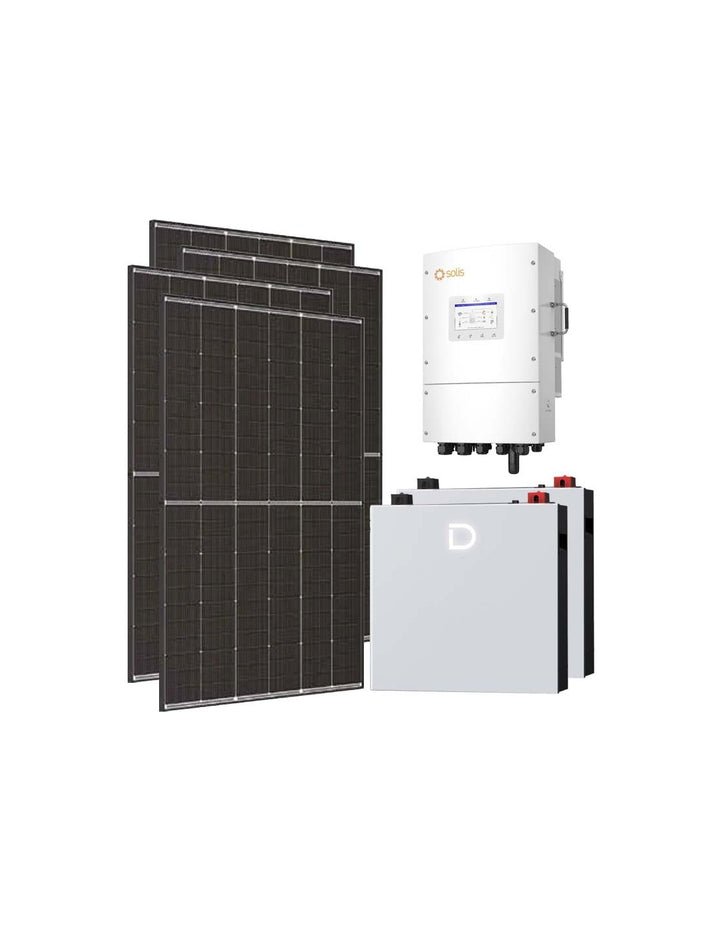 Dreiphasen Photovoltaik-Kit 8190W Wechselrichter Solis LV 8kW lithium 10.24kWh Dyness...