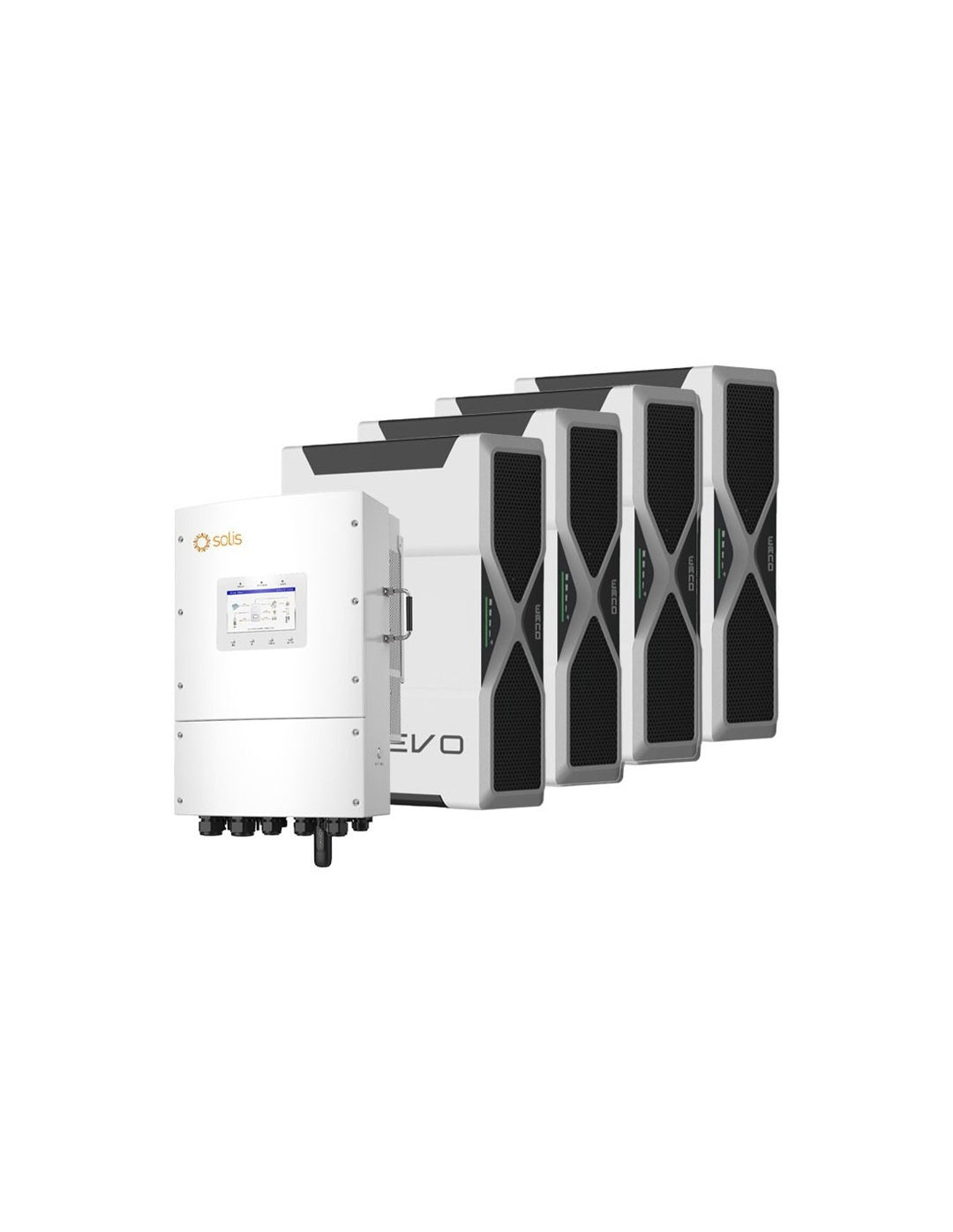 Dreiphasige Speichersystem Wechselrichter LV Solis 15kW Lithium 20.88kWh Weco 5k3 EVO