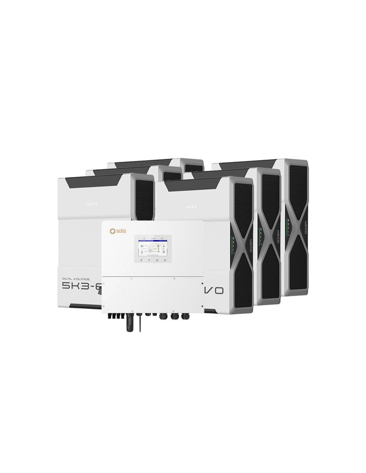 Dreiphasige Speichersystem Wechselrichter Solis 15kW Lithium 31.32kWh Weco 5k3 EVO