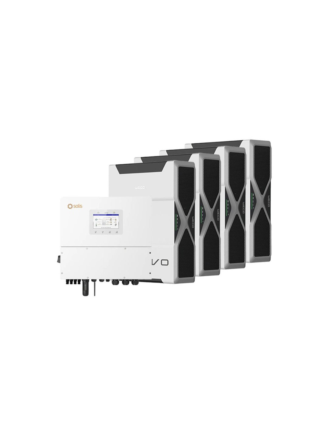 Dreiphasige Speichersystem Wechselrichter Solis 20kW Lithium 20.88kWh Weco 5k3 EVO