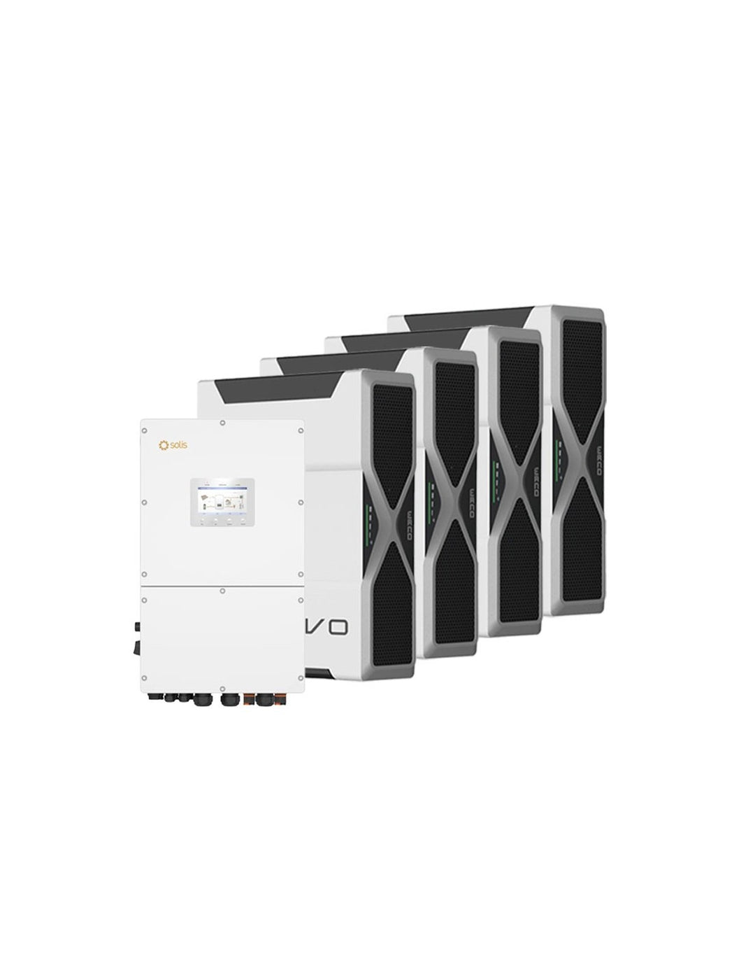 Dreiphasige Speichersystem Wechselrichter Solis 30kW Lithium 20.88kWh Weco 5k3 EVO