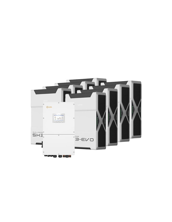 Dreiphasige Speichersystem Wechselrichter Solis 40kW Lithium 41.76kWh Weco 5k3 EVO