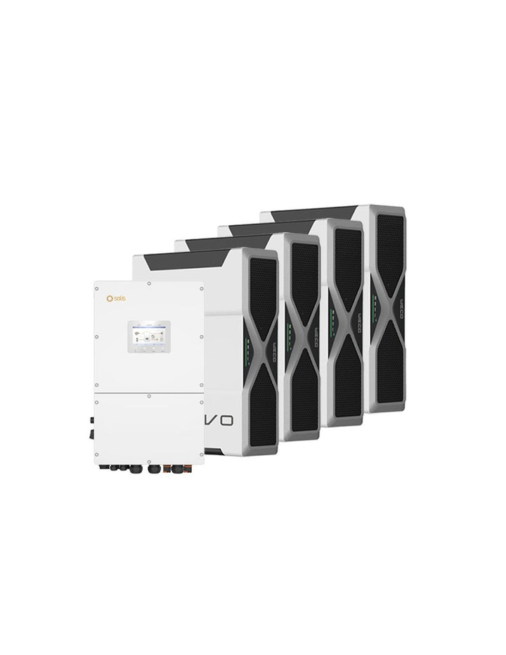 Dreiphasige Speichersystem Wechselrichter Solis 50kW Lithium 20.88kWh Weco 5k3 EVO