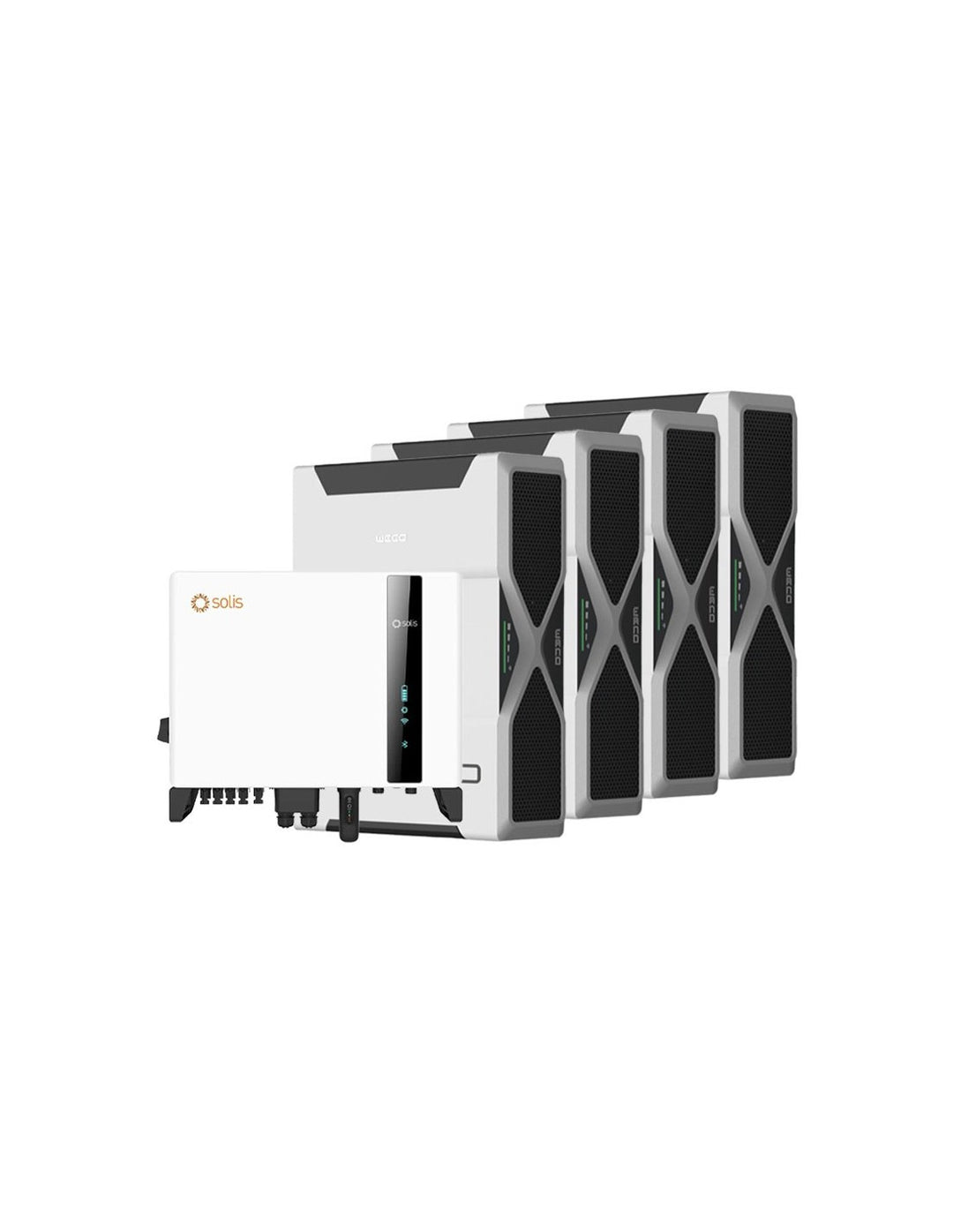 Dreiphasige Speichersystem Wechselrichter Solis 8kW Lithium 20.88kWh Weco 5k3 EVO