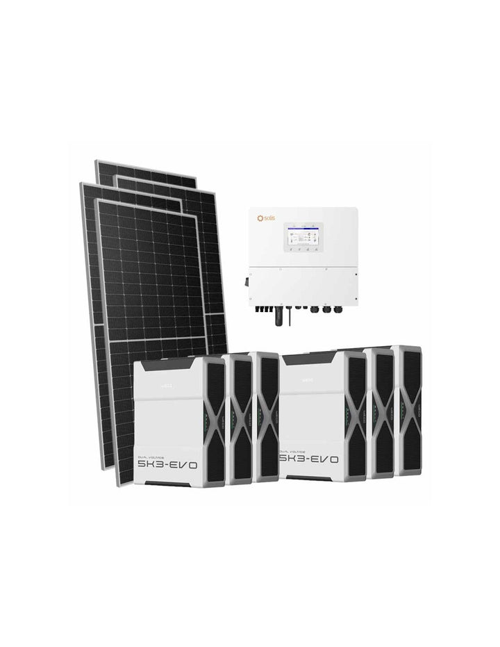 Dreiphasiges Photovoltaik-Kit 16660W Wechselrichter Solis 15kW Lithium 31.32kWh Weco...