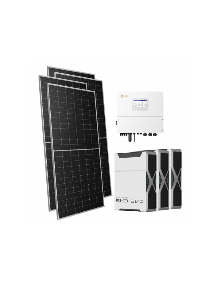 Dreiphasiges Photovoltaik-Kit 21420W Wechselrichter Solis 20kW Lithium 15.66kWh Weco...