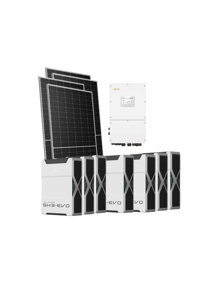 Dreiphasiges Photovoltaik-Kit 30940W Wechselrichter Solis 30kW Lithium 36.54kWh Weco...