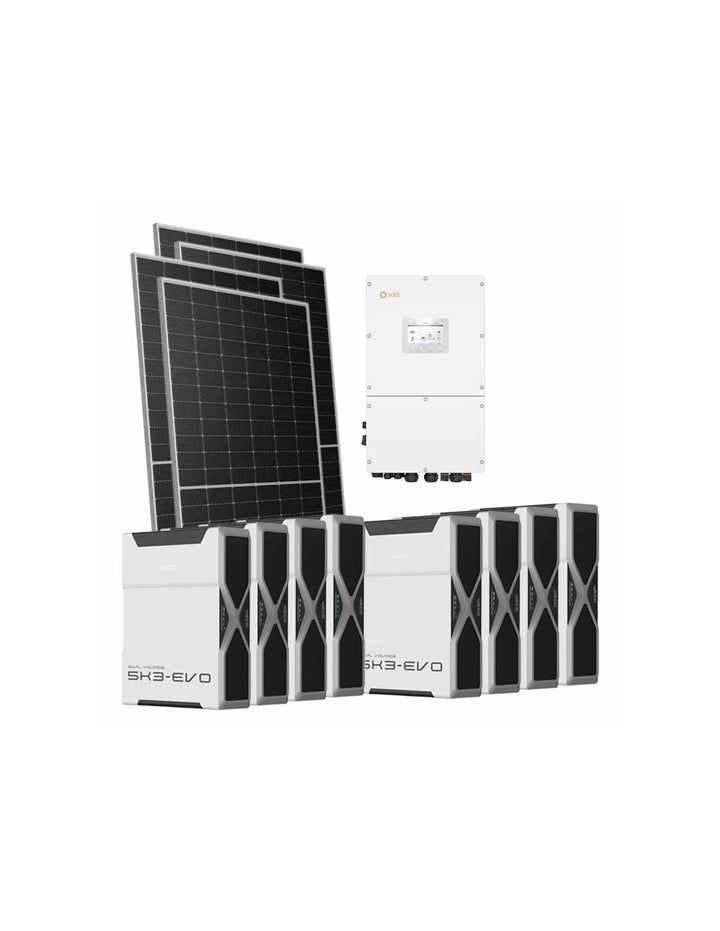 Dreiphasiges Photovoltaik-Kit 30940W Wechselrichter Solis 30kW Lithium 41.76kWh Weco...