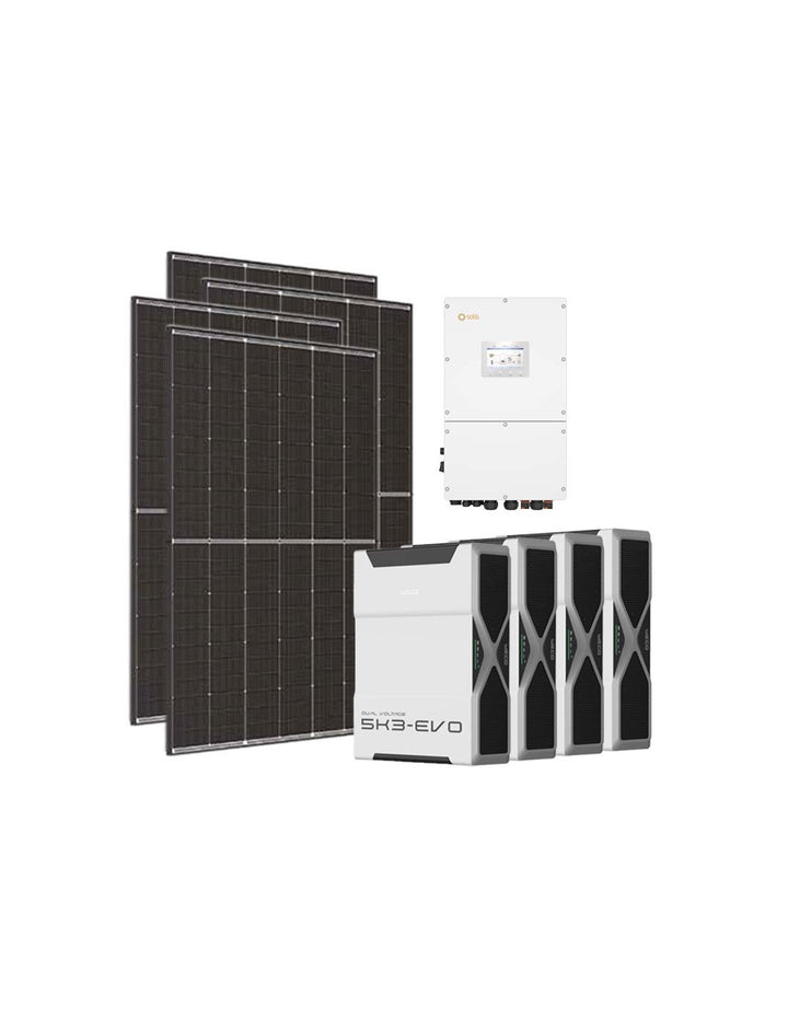 Dreiphasiges Photovoltaik-Kit 50400W Wechselrichter Solis 50kW Lithium 20.8kWh Weco EVO...