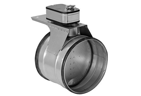 Lindab DTBCU 400 (SF 24) – Dichte Absperrklappe mit Stellantrieb 24 V, Rohr 400 mm