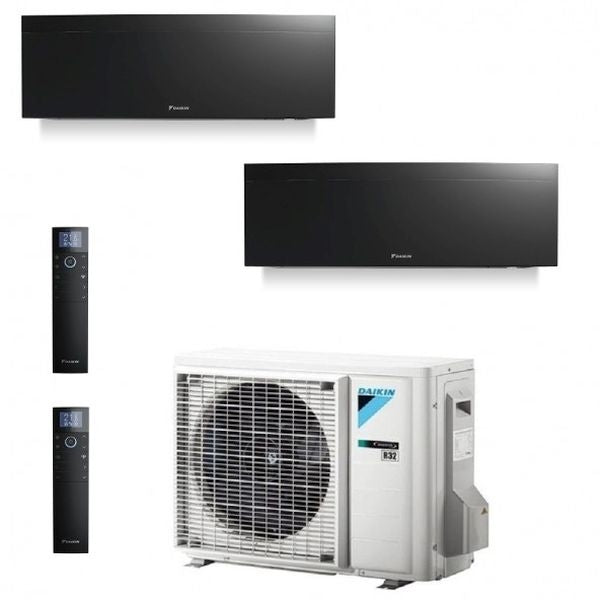 Daikin Klimagerät Emura III Black Dualsplit 9000+9000+2MXM50N Inverter R-32 WLAN 9+9BLACK