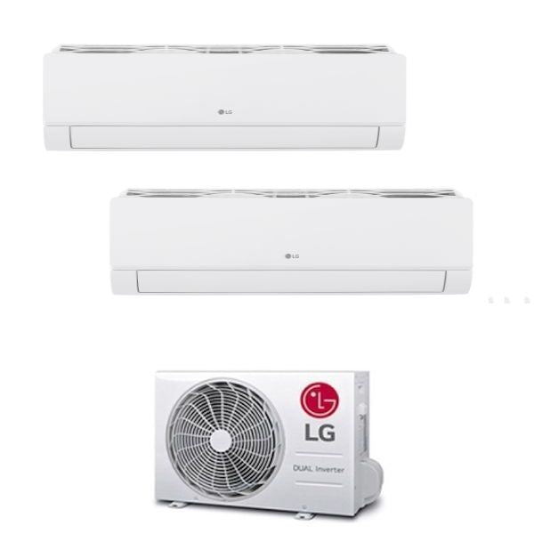LG Klimaanlage Dualcool gratis Smart Dualsplit 9000+12000+MU2R17 R-32 WLAN LIBEROSMART9+12