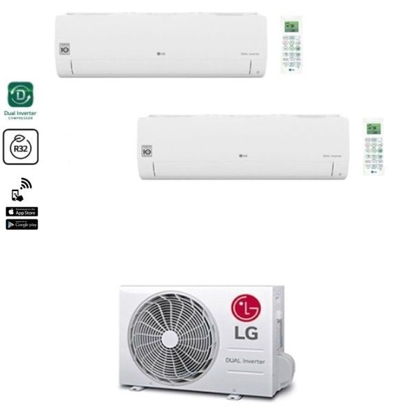 LG Klimaanlage Free Smart Dualsplit 12000+12000 R-32 WLAN MU2R17