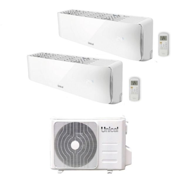 Unical Klimagerät AIR Cristal Dualsplit 10000+18000+KMX4 28HE Inverter R-32 CRISTAL10-18