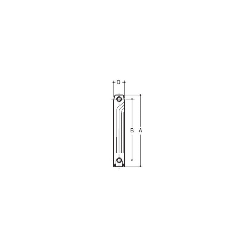 Solarics Baxi 194A13001 – Aluminium-Heizkörperelement Dubal 30