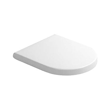 Duravit Sitz mit Deckel für Vital WC, mit Eckgummis und durchgehenden Scharnieren, Scharniere aus Edelstahl, ohne Soft-Close-Funktion, Weiß STARCK 0062410000