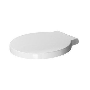 Duravit Sitz mit Deckel, Scharniere aus Edelstahl, ohne Soft-Close, Weiß STARCK 0065810000