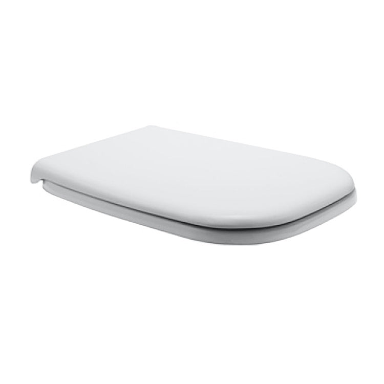 Duravit Sitz mit Deckel, ohne Soft-Close-Funktion, Edelstahl-Scharniere, Weiß D-CODE 0067310000