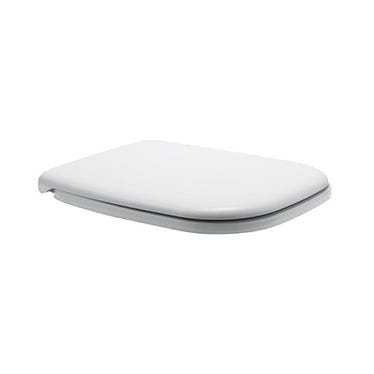 Duravit Sitz mit Deckel, mit Soft-Close, Scharniere aus Kunststoff, Weiß D-CODE 0067390000