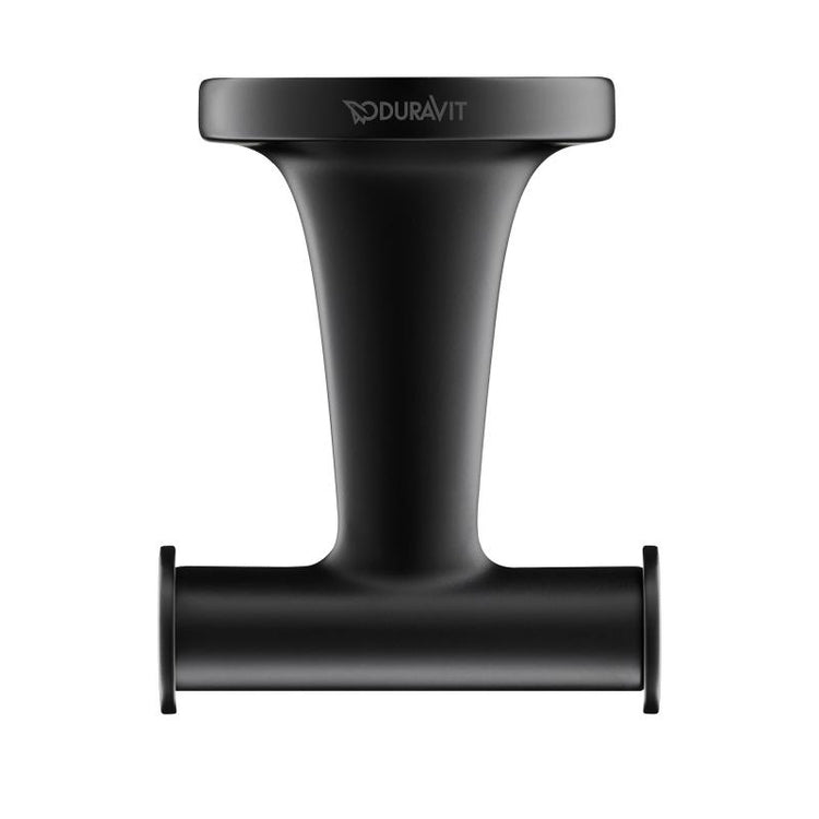 Duravit Doppel-Handtuchhaken, schwarz, matte Oberfläche STARCK T 0099304600