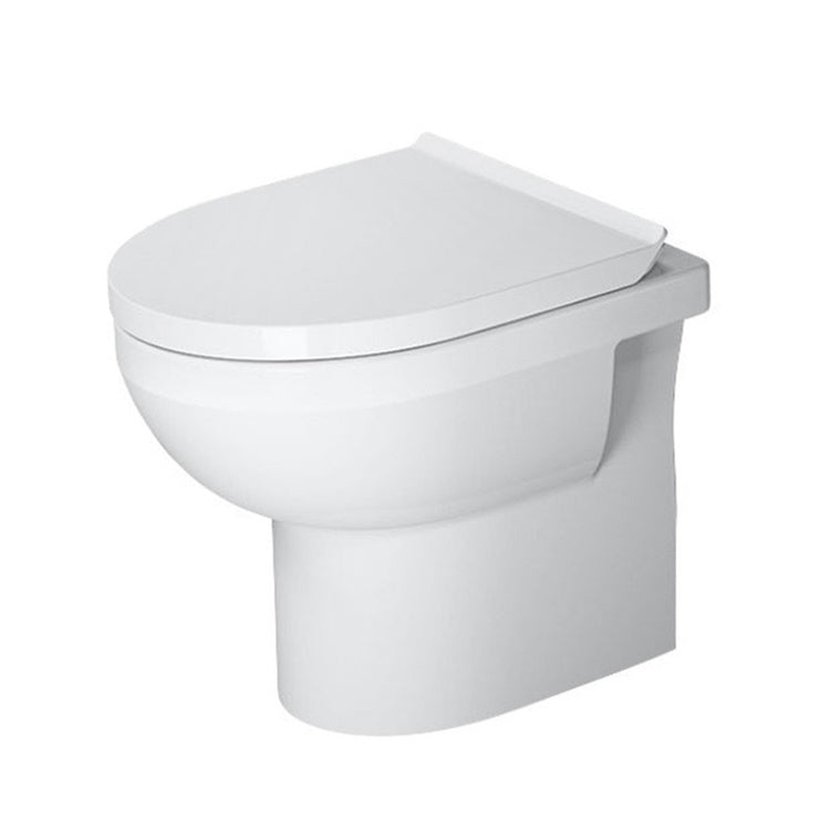 Duravit Stand-WC Rimless® spülrandlos, spülrandlos und ohne Sitz, für Unterputz- oder Aufputz-Spülkasten nicht enthalten, mit Wasserabgang horizontal, Spülwassermenge 4,5 l, UWL Klasse 1, Weiß No. 2184090000