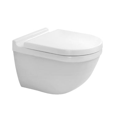 Duravit Wandhängendes WC, ohne Sitz, Spülwasserbedarf 4,5 l, UWL Klasse 1, Weiß STARCK 2225090000