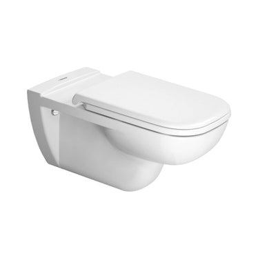 Duravit Wandhängendes WC Vital für Menschen mit Behinderung, ohne Sitz, mit Spülrand, UWL Klasse 1, mit HygieneGlanz, Weiß D-CODE 22280920002