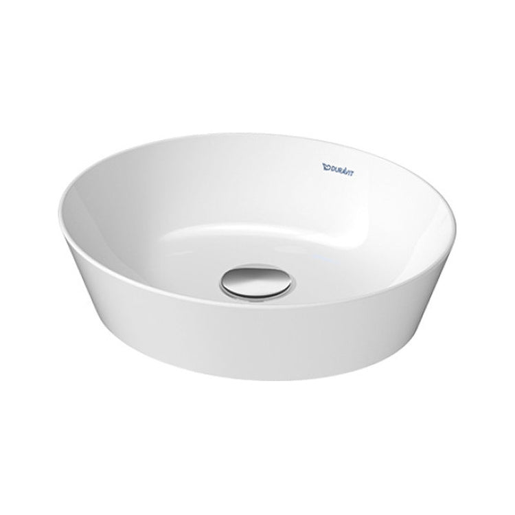 Duravit Aufsatzwaschbecken L. 40 B.36 cm ohne Überlauf, Weiß, glänzende Oberfläche CAPE COD 2328400000